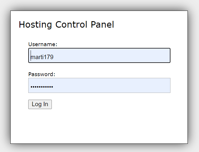 Gridhost Login