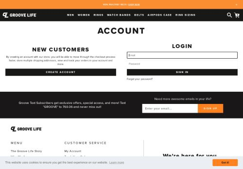 Groove Life Login