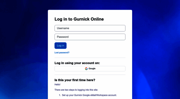 Gurnick Moodle Login