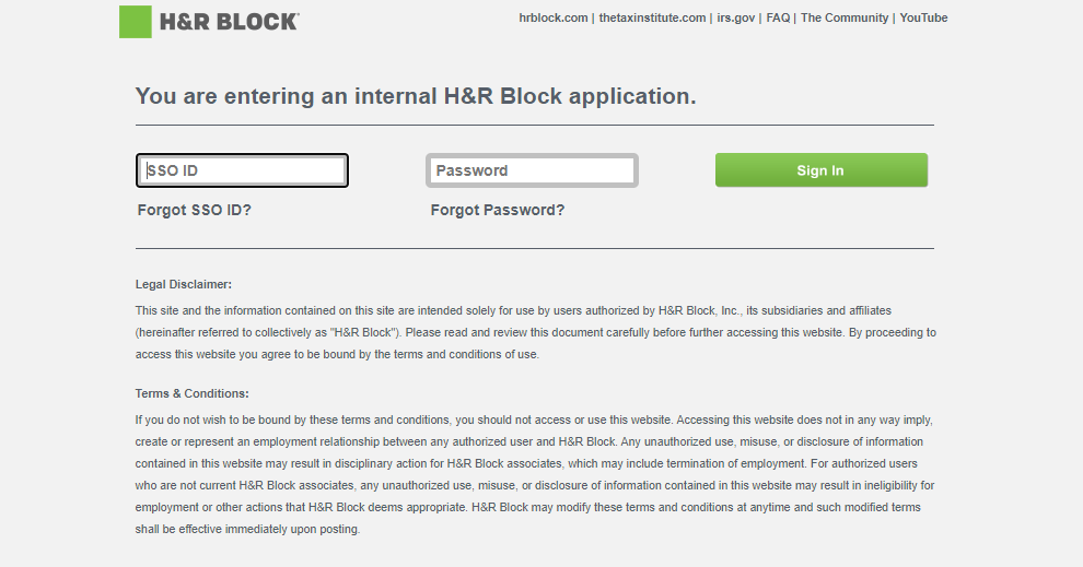 H And R Block Login Dna