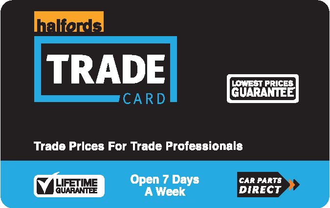 Halfords Trade Card Login