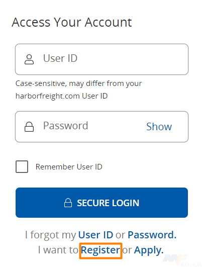 Harbor Freight Payment Login