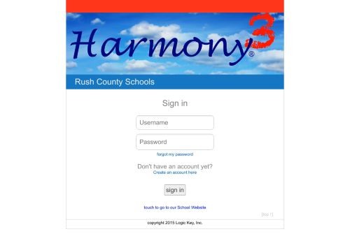 Harmony Login Rushville