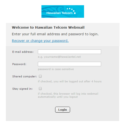 Hawaiian Telcom Login