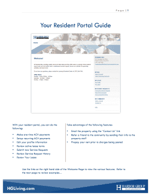 Hgliving Resident Portal Login