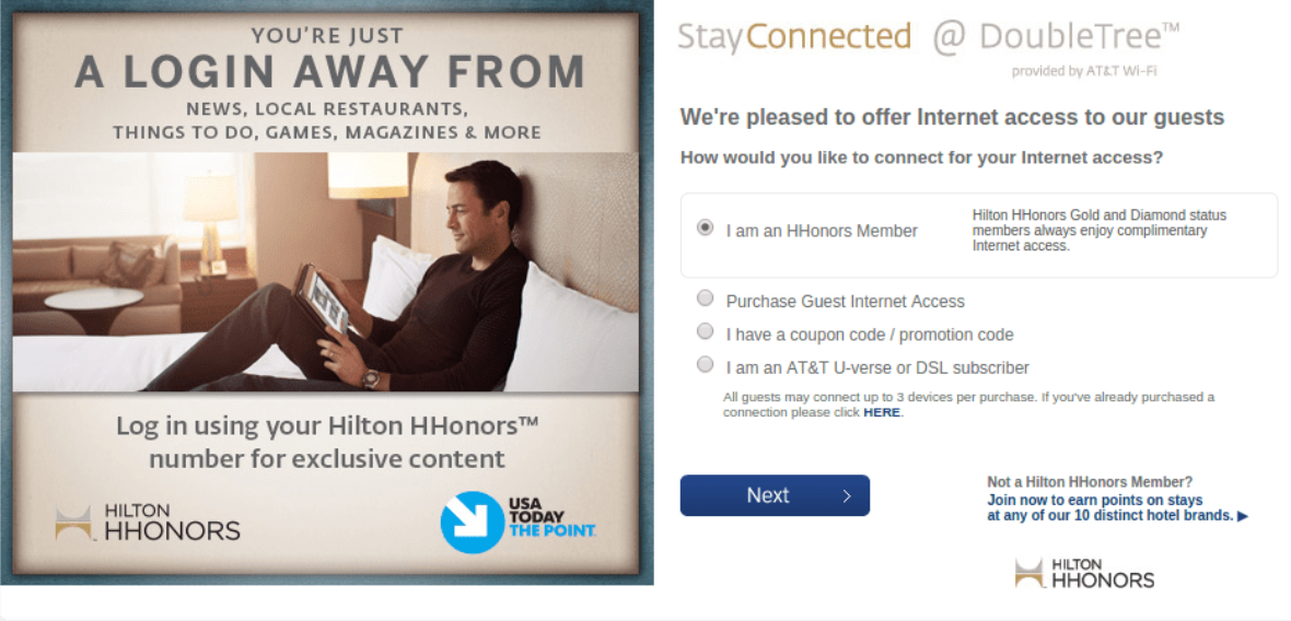 Hilton Hhonors Wifi Login