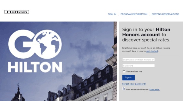 Hilton Member Login