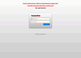 Hondaweb Login