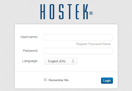 Hostek Login