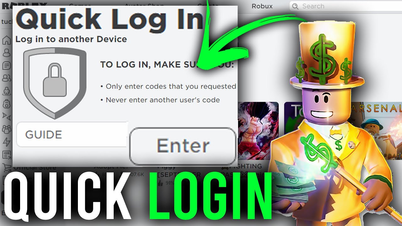 How To Do Quick Login Roblox