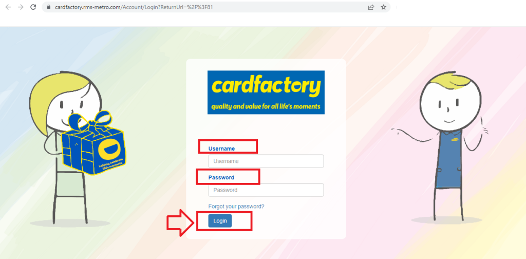 Https Cardfactory Rms Metro Com Login