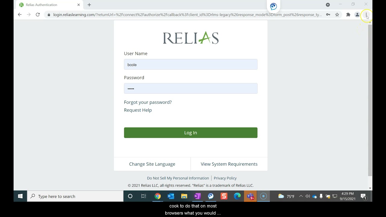 Https Login Reliaslearning Com Login