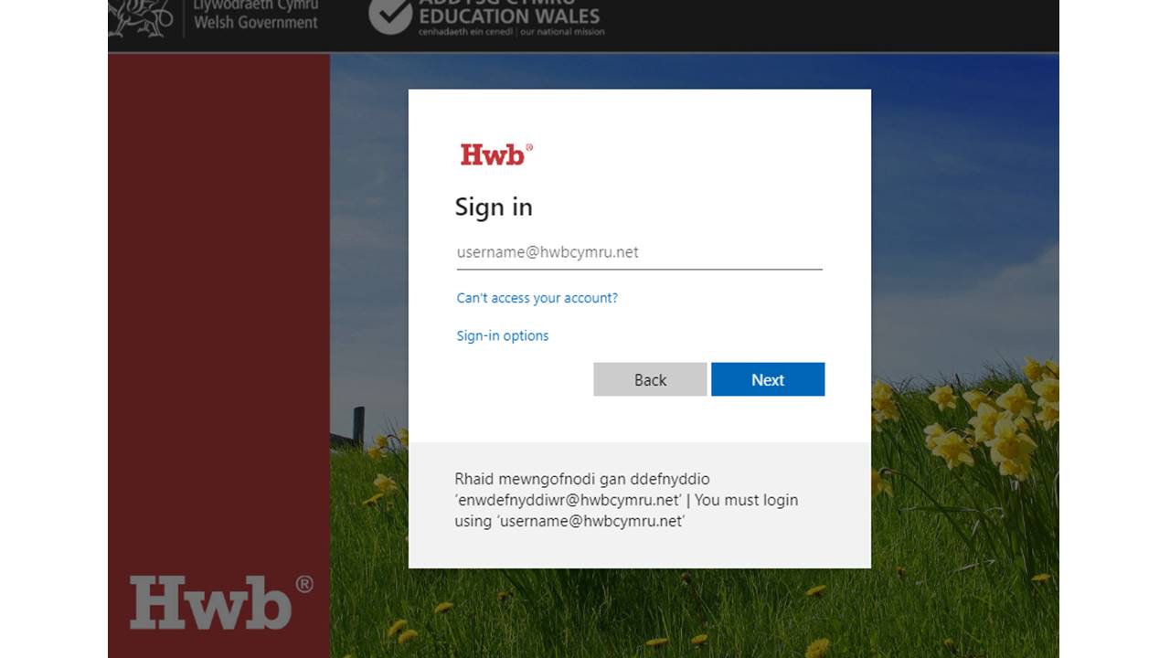 Hwb Cymru Login