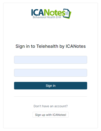 Icanotes Telehealth Login