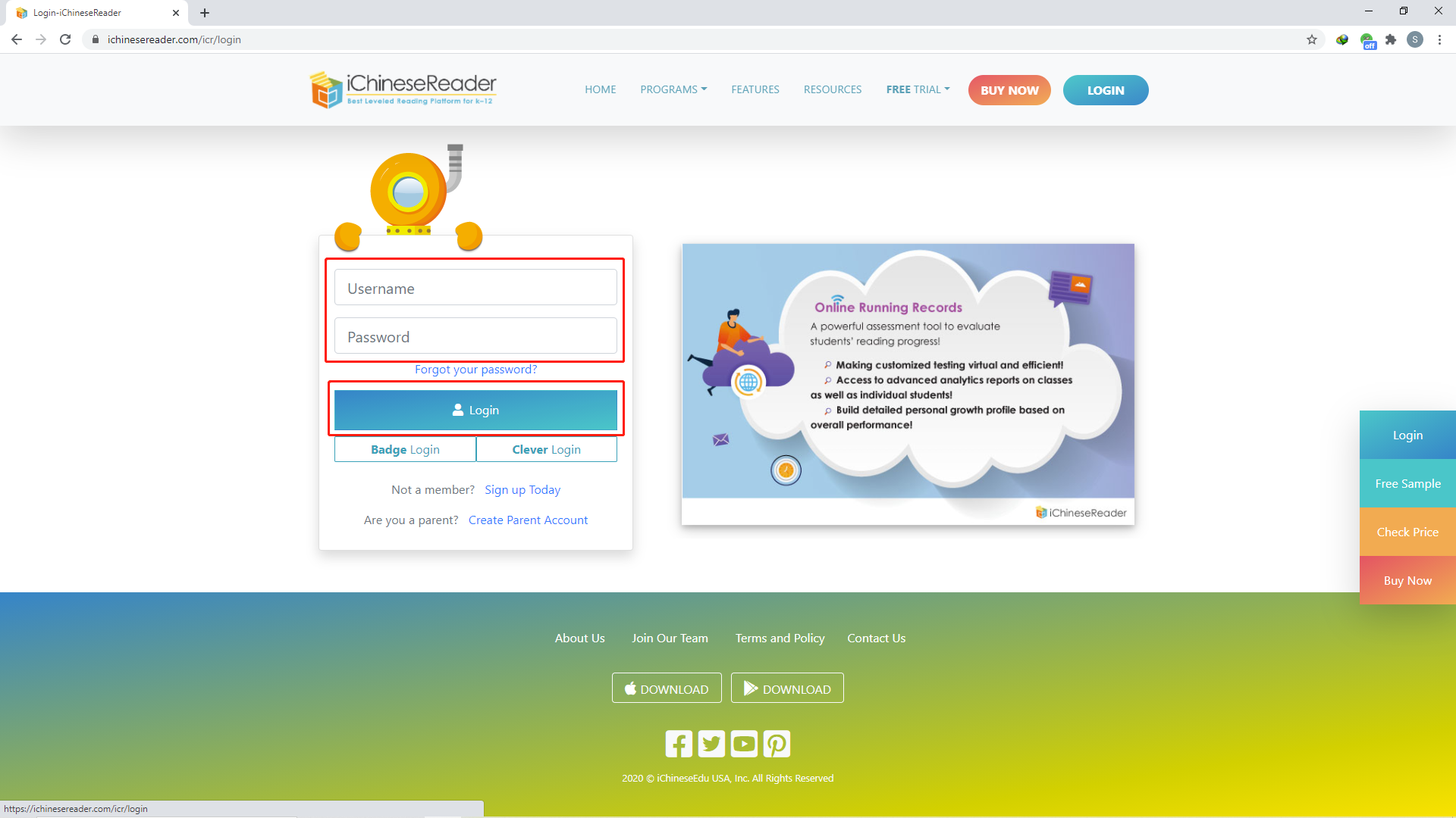 Ichinesereader Login