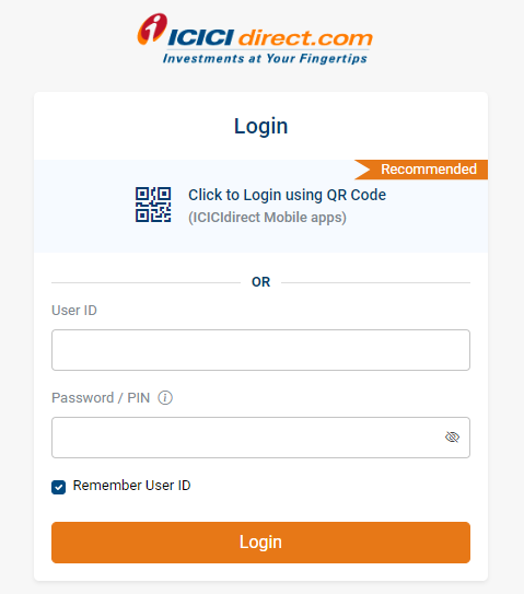 Icici Direct Login