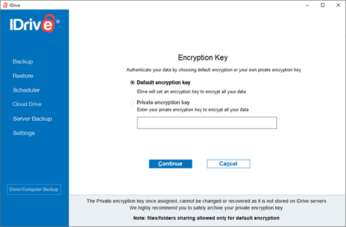 Idrive Safe Login