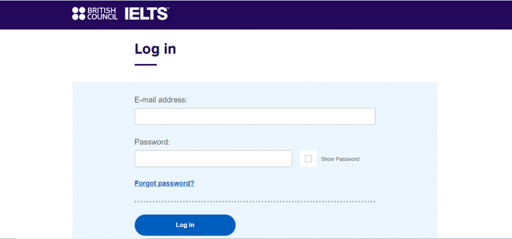 Ielts Result Login