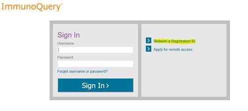 Immunoquery Login