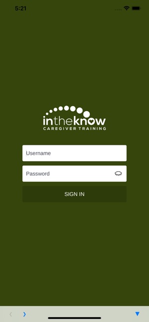 In The Know Caregiver Training Login