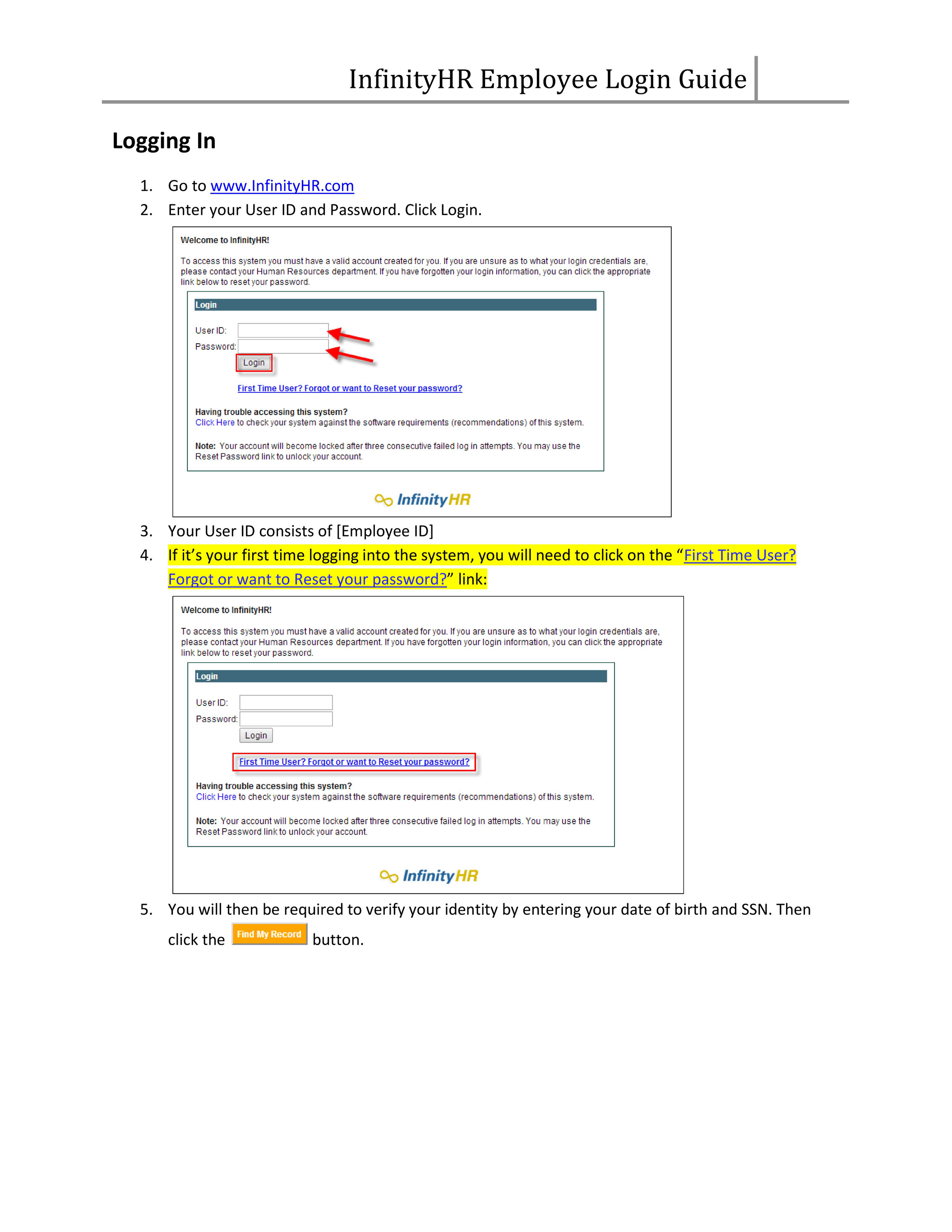 Infinityhr Com Login