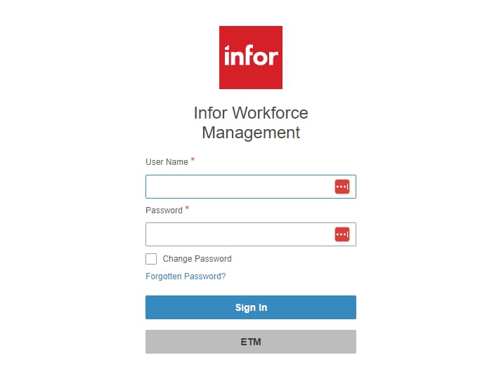 Infor Login Amc