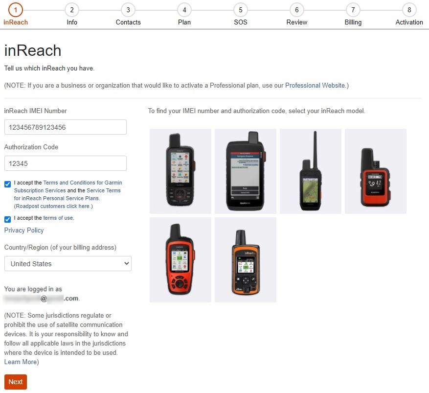 Inreach Login Canada