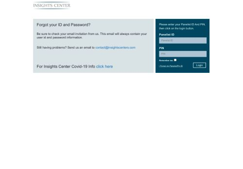 Insights Center Login