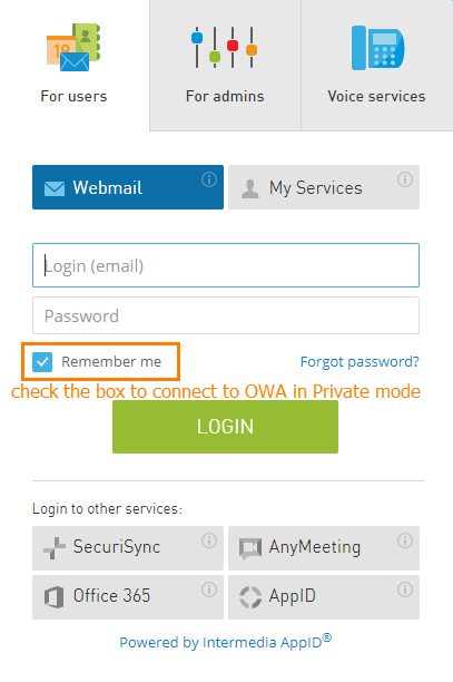 Intermedia Login Owa