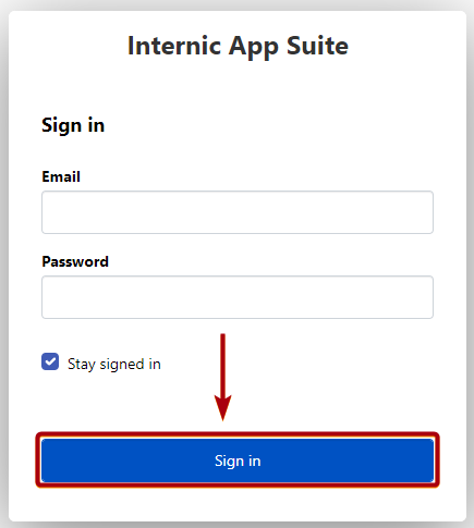 Internic Login