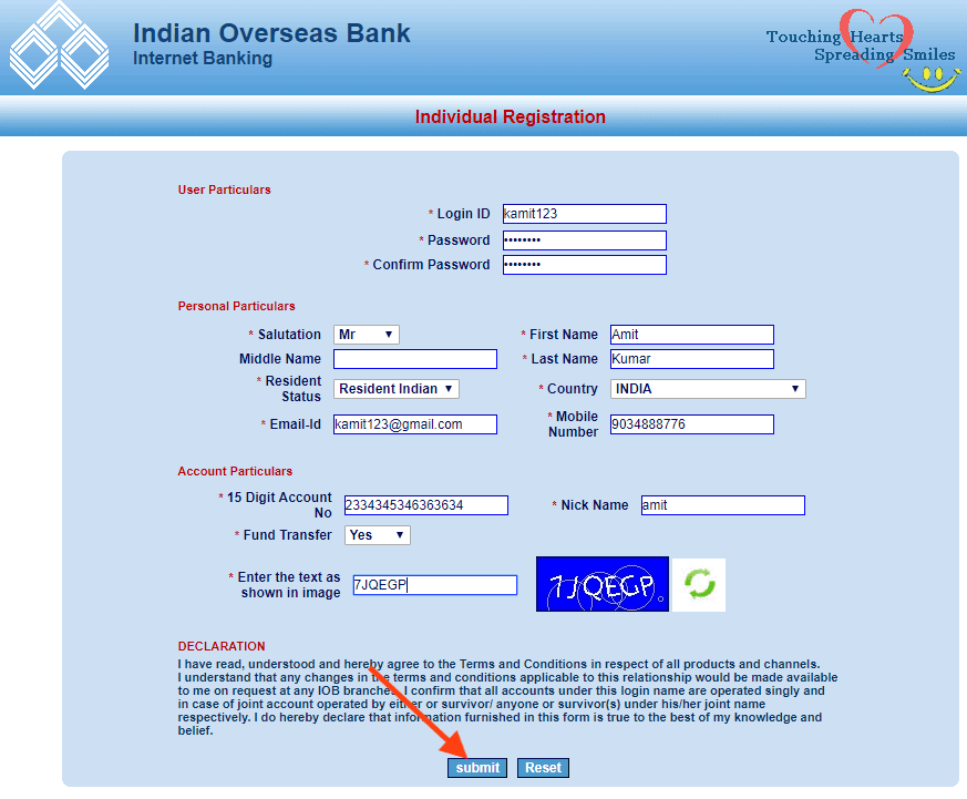 Iobnetbanking Login