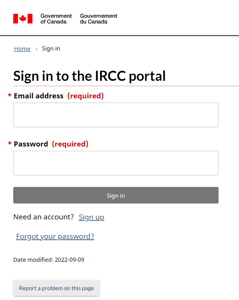 Ircc Portal Login