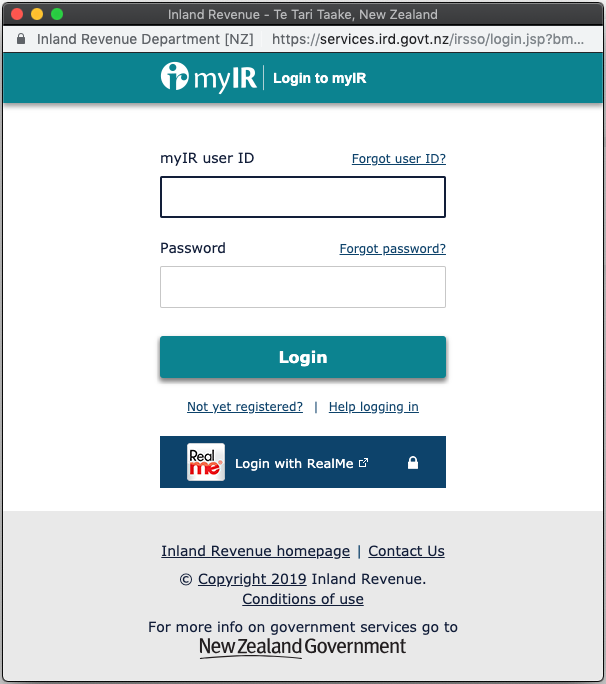 Ird Nz Login