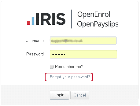 Iris Login Payslip