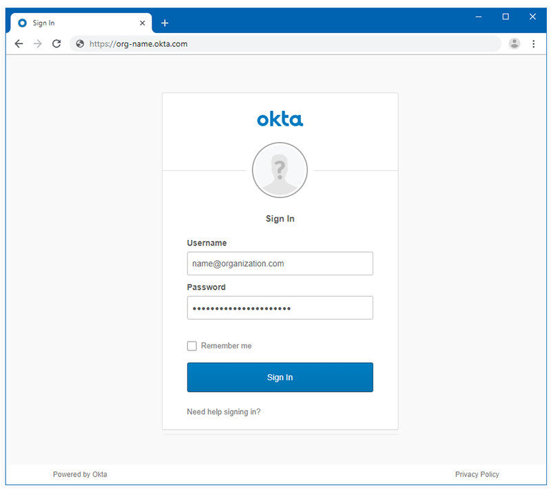 Irsc Okta Login