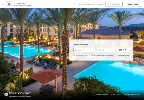 Irvine Company Resident Login