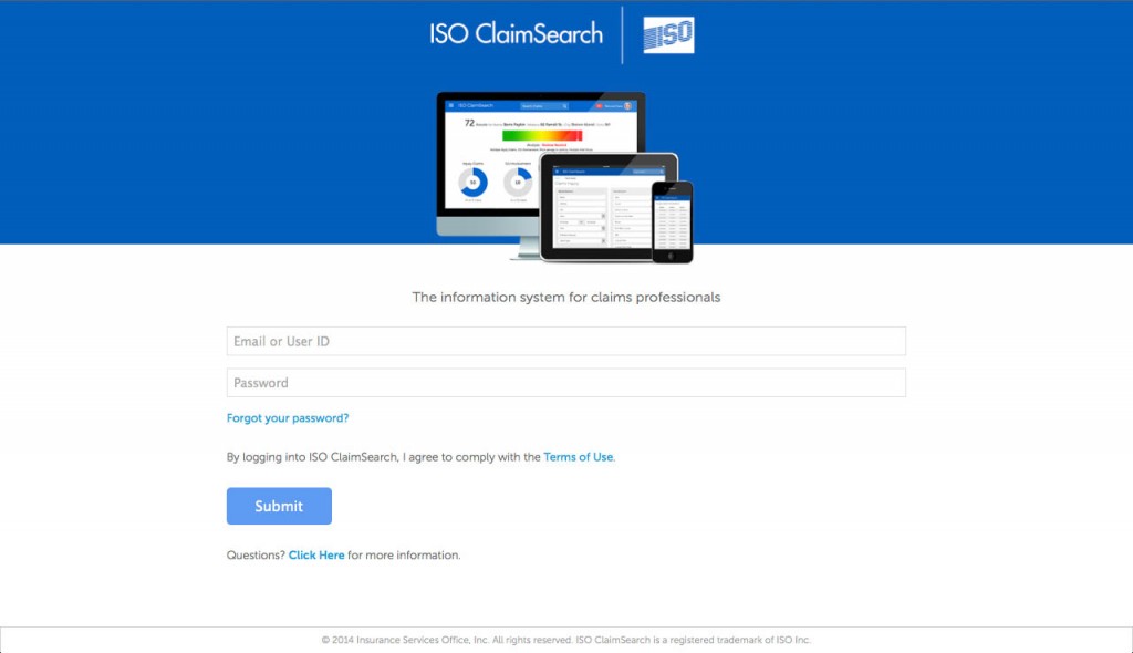 Iso Claimsearch Login