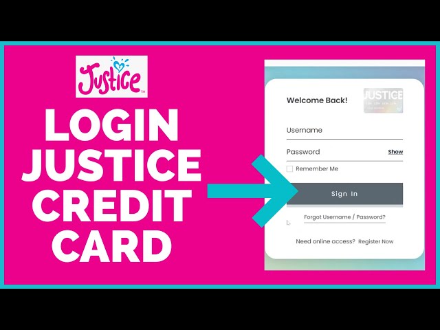 Justice Credit Card Login