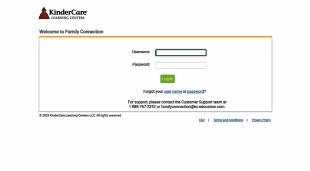 Kindercare Family Connection Login