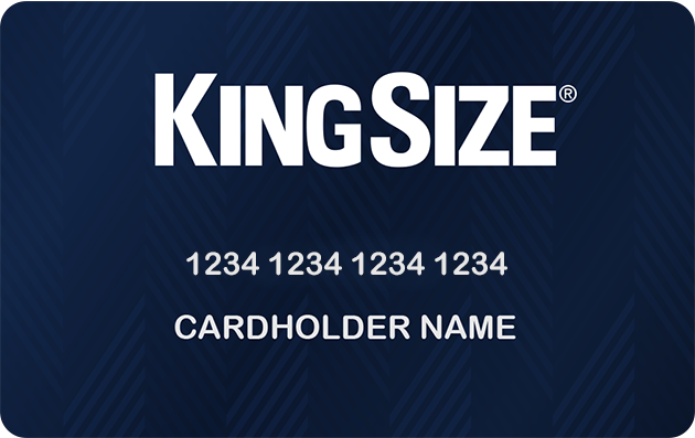 King Size Credit Card Login