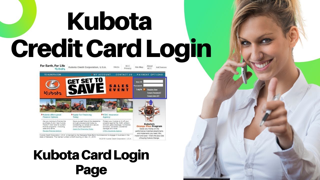 Kubota Credit Card Login