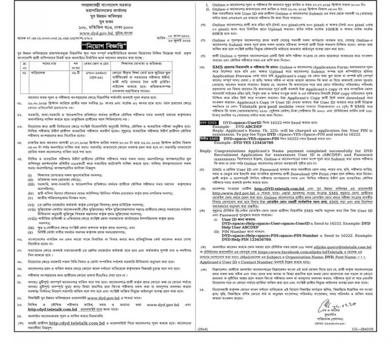 DYD Job Circular 2025