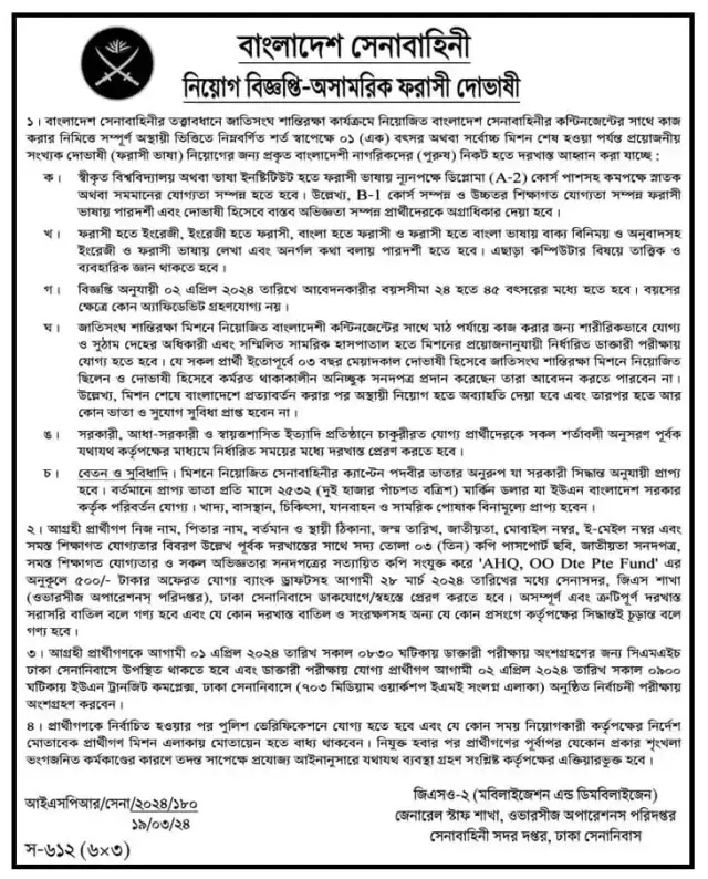 Bangladesh Navy Civilian Job Circular 2024